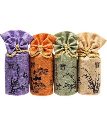 Buy Bamboo Coal Air Purification Bags - Activated Carbon Odor Absorbers & Moisture Fresheners (4 Pack 250g Each) - Eco-Friendly Home & Car Solutions - Buy Online on SooperMarket.com