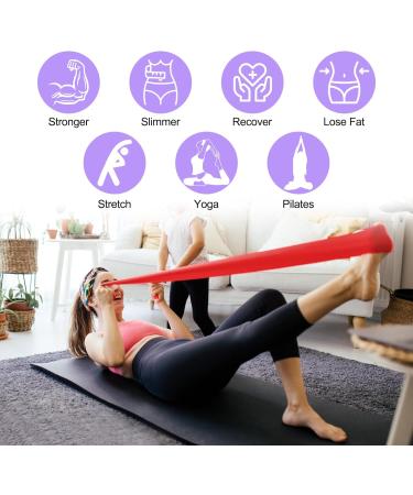 Relota 4-Set Resistance Tapes | Fitness Bands for Men & Women | Ideal for Yoga Pilates Strength Training & Physiotherapy - International Shipping Available - Buy Online on SooperMarket.com