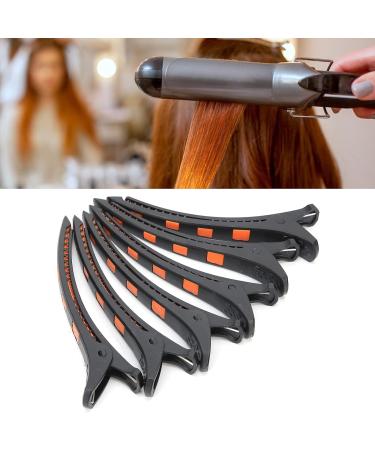 Duckbill Hair Clip Safe DIY Craft Convenient for Use Sectioning Clips No Slip for Salon Hair Styling for Applying Facial for Haircut(Orange) - Buy Online on SooperMarket.com