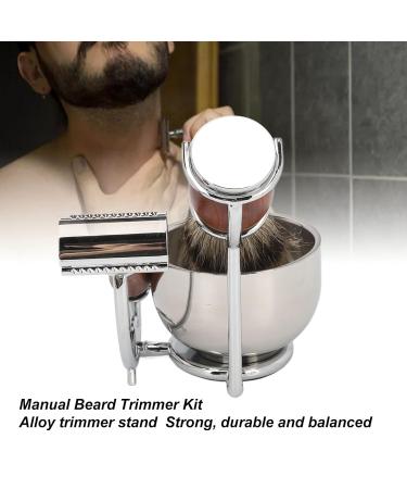 Premium Beard Trimmer Kit - High-Quality Stainless Steel Set with Shaving Bowl Brush & Storage | International Shipping Available - Buy Online on SooperMarket.com