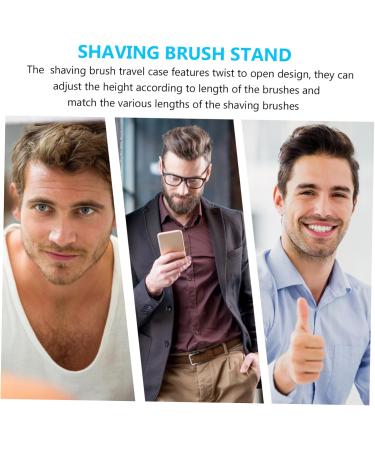 Beavorty 10 StK Brush Drum & Box Holder - Beard Comb & Razor Storage - Adjustable Brush Case for Shavers - Buy Online on SooperMarket.com