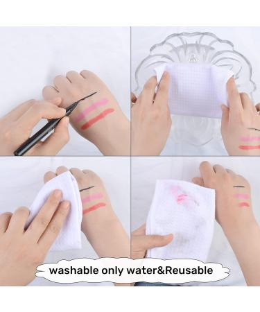 SINLAND Microfiber Waffle Washcloths 13x13 Inch 6 Pack White - Soft Facial Makeup Remover Cloths - Quick Drying & Exfoliating - Buy Online on SooperMarket.com