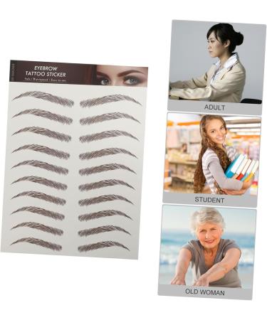 Gogogmee 9 Sheets Waterproof Eyebrow Stickers Eyebrow Stencils Imitation Eyebrow Cosmetic 6d Eyebrow Trimming - Buy Online on SooperMarket.com