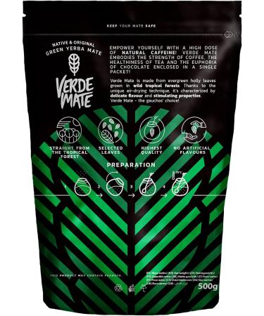 Verde Mate Chimarrao 500g: Extra Dusty Yerba Mate Tea from Brazil - Stimulating, Unsmoked, Vegan, Gluten-Free - Buy Online on SooperMarket.com