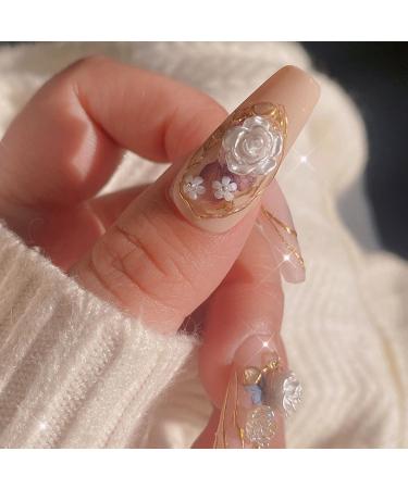 Pearl Mixed Flower Camellia Nail Art Set 3D Nail Art Supplies Nail Tip Nail Glitter Acrylic Nail Art Decorations Nail Art Jewelry 3d Flower Nail Nail Art Kit Nail Art Gems Kit Illusion pearl and s - Buy Online on SooperMarket.com