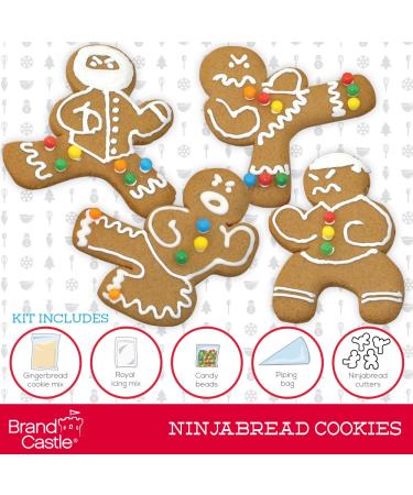 Gingerbread Ninja Cookie Kit - 9.5 oz: DIY Holiday Baking Fun - Buy Online on SooperMarket.com