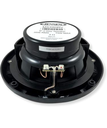 Jensen MSX60RVR 6.5 Marine Coaxial Speakers - Waterproof & UV Resistant (Pair, Graphite Gray) - Buy Online on SooperMarket.com