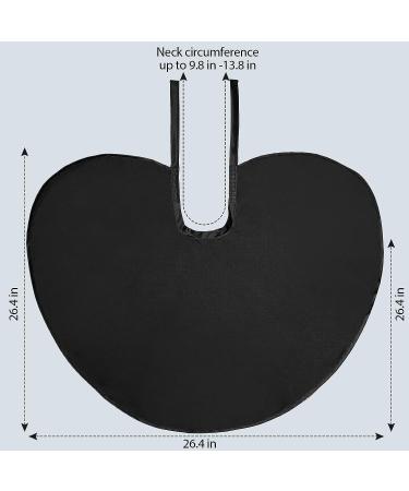 6-Piece Black Makeup Cape Set: Waterproof Comb-Out & Shaving Apron for Beauty Salon & Home Use - Buy Online on SooperMarket.com