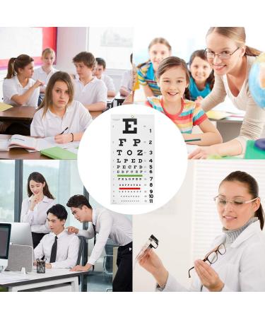 Snellen Eye Chart Wall Set with Hand Pointer and Occluder - 3 Piece Kit for Eye Medical Exams - Buy Online on SooperMarket.com