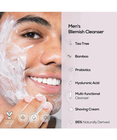 HANHOO Men's Facial Care Kit - All-in-One Pre-Shave Cleanser Moisturizer & After Shave for Razor Cuts & Zit Inflammation | International Shipping Available - Buy Online on SooperMarket.com