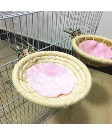Ycnpeatt 1 Piece Cotton Bird House Bird Nest with Set screw for Budgies Parakeet Cockatiel Small Medium Parrot Cage Hatching Nesting Box - Buy Online on SooperMarket.com