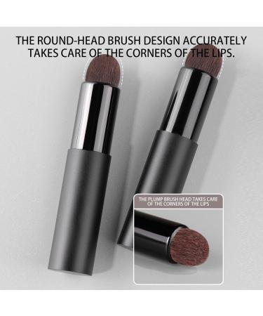 Maodom Lip Makeup Brush | Lipstick Applicator Brush with Lid | Portable Brush Lip Gloss Makeup Brush Makeup Applicator Eyeshadow Brush for Women Girls - Buy Online on SooperMarket.com