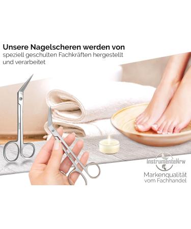 Long Seniors Nail Scissors - Micro-Toothing Foot Care Scissors with Strong Handles | Fingernail & Toenail Clippers - Includes Case (16 cm) - Buy Online on SooperMarket.com