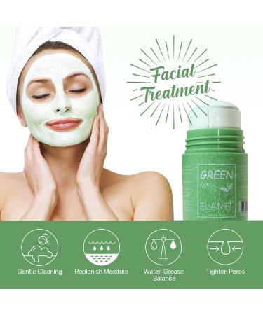 Green Tea Mask Stick for Face - Blackhead Remover Anti-Acne Pore Deep Clean Moisturizing Facial Mask for All Skin Types | 1 PC - Buy Online on SooperMarket.com