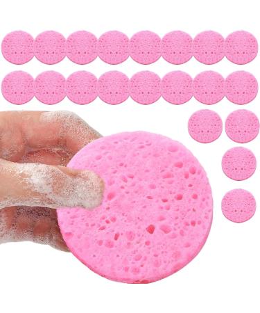 Teksome Face Wash Sponges | Wood Pulp Cotton Skincare Sponges | Cosmetic Spa Sponges Makeup Remover Cleansing Pads for Personal Spa Esthetician Use 20 Pieces - Buy Online on SooperMarket.com
