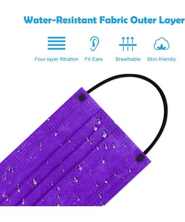 60PCS Disposable Face Mask Unisex Fashion Covering 4-Layer | Individually Sealed Skin-Friendly Breathable Comfort | 6 Solid Colors | Men Women - Buy Online on SooperMarket.com