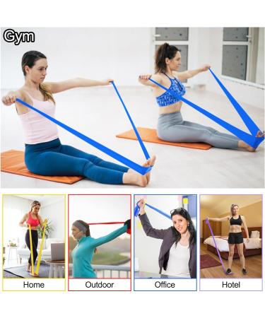 Relota 4-Set Resistance Tapes | Fitness Bands for Men & Women | Ideal for Yoga Pilates Strength Training & Physiotherapy - International Shipping Available - Buy Online on SooperMarket.com