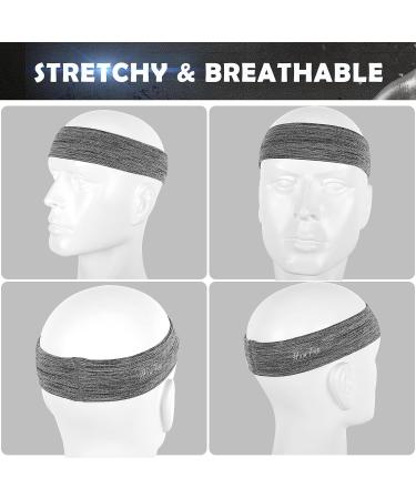 Premium Anti-Slip Sports Headbands for Men & Women - 2 Pack Sweatbands for Jogging Running Hiking & Cycling - Buy Online on SooperMarket.com