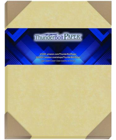 50 Gold Parchment Stationery 60lb Text Weight 8.5 X 11 Inches Paper Colored Sheets Letter Size -Printable Old Parchment Semblance 8.5x11 - 50 Sheets