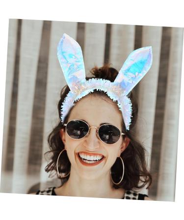 PLAFOPE Rabbit Ear Headband Bunny Ears Hair Clip Party Headband for Women Cartoon Rabbit Headband Party Headband for Adults Rabbit Ear Hairband Pvc Rain Wire. Plastic Floor. Satin Cloth - Buy Online on SooperMarket.com