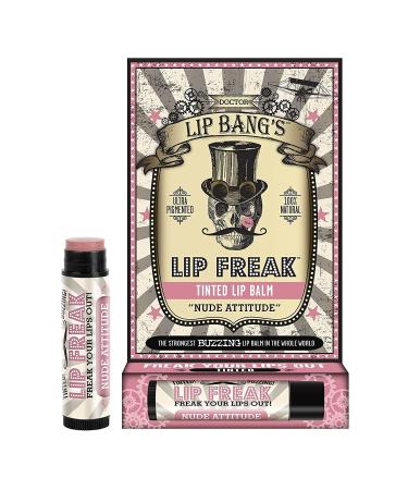 Doctor Lip Bang's BUZZING Lip Balm - Lip Freak | All Natural & Cruelty Free | Nude Attitude | 2 Pack - Buy Online on SooperMarket.com