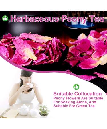100% Natural Herbacous Peony Tea - Anti-Aging & Freckles Removal | Pink Peony Bud Flower Tea 30g - Buy Online on SooperMarket.com