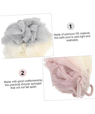 NOLITOY 3pcs Bath Ball Set - Mesh Shower Sponges Loofah & Back Scrubber for Ultimate Bathing Experience - Buy Online on SooperMarket.com