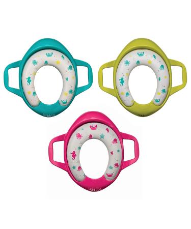 BBLV Pti Padded Toilet Seat Cover for Potty Training - Aqua - Buy Online on SooperMarket.com