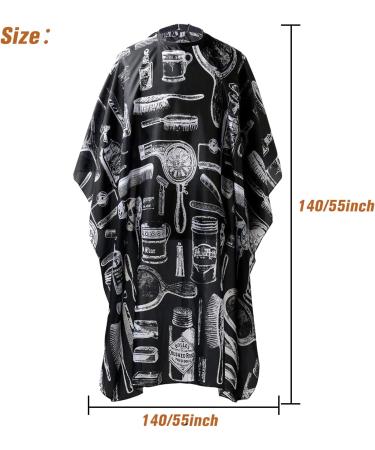 Professional Hair Cutting Cape - Adjustable Salon Barber Cape for Adults & Kids | Perfect Father's Day & Holiday Gift - Buy Online on SooperMarket.com