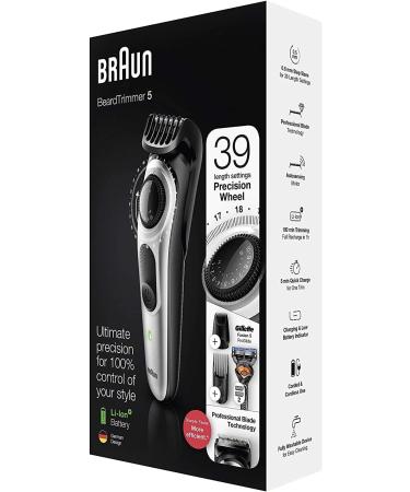 Braun Beard Trimmer & Hair Clippers Set for Men | Cordless Rechargeable Mini Foil Shaver & Gillette ProGlide Razor | 6 Piece Black/Silver Grooming Kit - Buy Online on SooperMarket.com