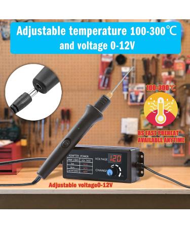 Aolloa 4 in 1 Hot Foam Cutter Set with Digital Voltage Controller | Electric Cutting Machine Pen Kit for Polyethylene Styrofoam Carving - Buy Online on SooperMarket.com