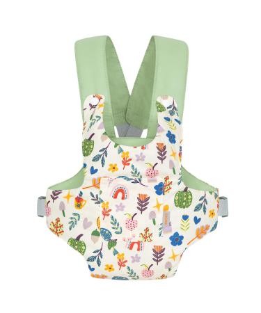 GAGAKU Doll Carrier for Children Dolls Belly Carrier Dolls Carry Seat Doll Accessories with Adjustable Straps - Green - Pumpkin 9_pumpkin