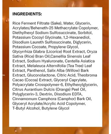 Sulfate-Free Soothing Tea Cleansing Gel with Fermented Rice Water and Green Tea | Vegan Clean Skincare - 3.38 fl oz - Buy Online on SooperMarket.com