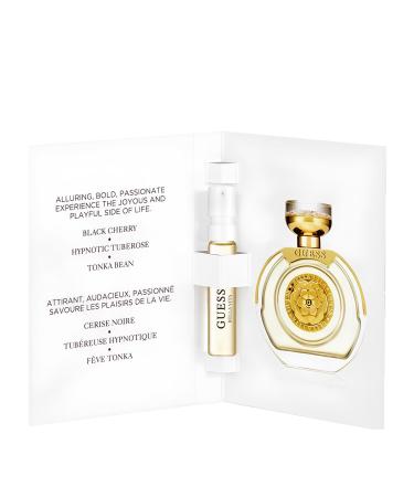 GUESS Bella Vita Eau de Parfum Trial Perfume Spray For Women Fruity Floral Scent With Notes of Cherry & Tonka Vial Sample Size 0.05 Fl. Oz. / 1.5 mL Includes Discount on Full Size Purchase 0.05 Fl Oz (Pack of 1)