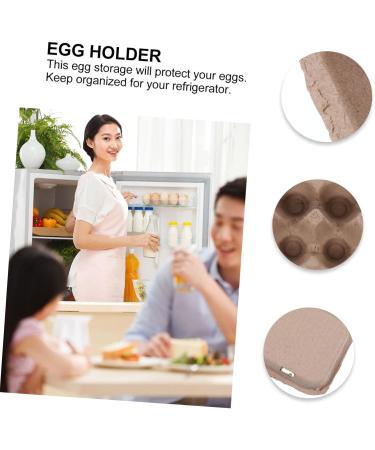 Mikikit 20pcs 10 Pulp Egg Tray Fold up Flats Folding Tray Paper Egg Tray Home Egg Tray Pearlescent Dispenser - Buy Online on SooperMarket.com