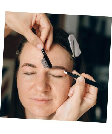 HAPINARY 1 Set Eyelash Comb Lash Tool Grooming Tool Eyelash Beauty Comb Metal Mascara Comb Make up Kit Eyebrow Brush Makeup Tool Makeup Brush Cloth Bag Woman Steel Needle - Buy Online on SooperMarket.com