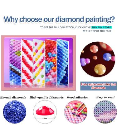 5D Diamond Painting Kits for Adults - Tiny Fun 12 Pack DIY Art Kit with Round Full Drill Diamonds for Home Decoration - 12x16 Inch - Buy Online on SooperMarket.com