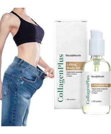 Body Tightening Oil | 1.69-Usen Anti-Cellulite Massage Oil for Abdominal Breast & Buttocks | Firming Oil for Belly Chest Arms & Legs | International Shipping - Buy Online on SooperMarket.com