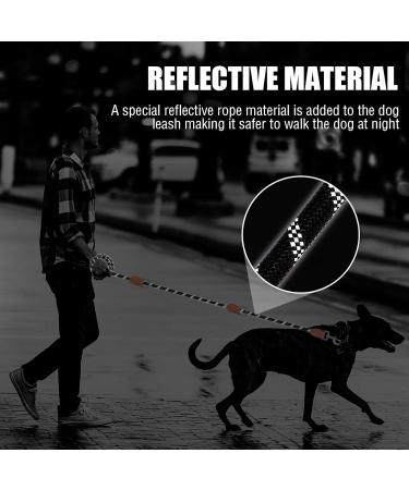 Runway Double Dog Leash 3m Adjustable | Dual Clip Leash for Small & Large Dogs | Durable Black Long Line - Buy Online on SooperMarket.com