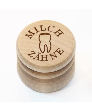 Chinchilla milk tooth box with an impression made of maple wood |Made in Germany |Children tooth box for milk teeth |Storage |Souvenir |Gift for baptism schooling kindergarten