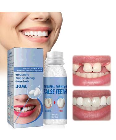 Flipped warmth provisional tooth repair 60g tooth repair adhesive heat beads Fix the missing and broken tooth or glue the artificial teeth of the prosthesis