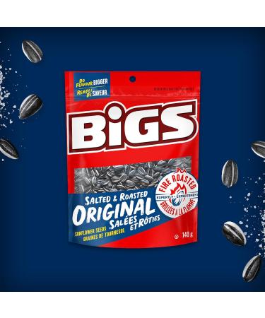 Bigs Sunflower Seeds Original Flavour - 8x140g Bags 8 Count - Buy Online on SooperMarket.com