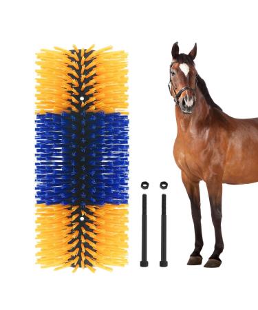 Generic cattle scratch brush - cow brush to scratch itching - cow brush beef brush horse cow scratch cattle brush for horse cattle sheep pig yellow