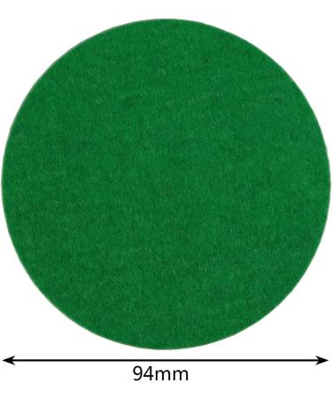 Kasteco Self Adhesive Air Hockey Mallet Felt Pads Green - 94mm - 6 Pack - Buy Online on SooperMarket.com