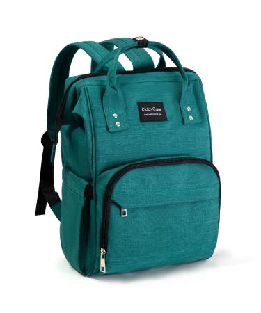 KiddyCare-backpack/wrap backpack with 15 pockets hard-wearing baby wrap pocket high quality with isotherm bottle compartment maternity bag green unit size