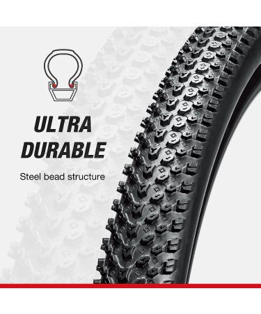 Chao YANG 26x1.95 Mountain Bike Tire Replacement Kit - Dual Compound 2C-MTB Tires with Double Tread Puncture Protection - 2-Pack for On/Off Road Use - Buy Online on SooperMarket.com