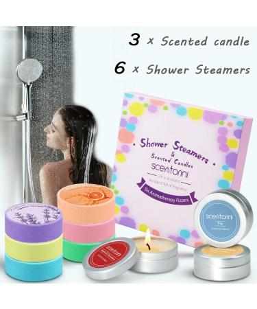 Mothers Day Shower Steamers & Candles Set - Aromatherapy Bombs for Home Spa Experience - Buy Online on SooperMarket.com