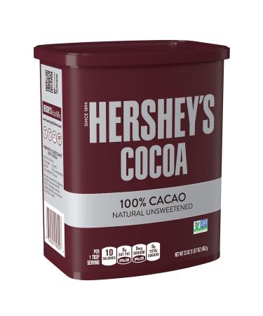 HERSHEY'S Natural Unsweetened Cocoa, Gluten Free, 23 oz Can