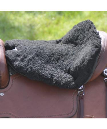 Cashel Western Saddle Large Fleece Tush Cushion, Black