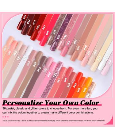Lavender Violets 36 Colors Dip Powder Nail Kit - French Dip Manicure Set for Home Salon - Nude Pink, Red & More - M953 - Buy Online on SooperMarket.com